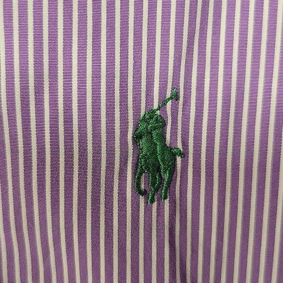 RALPH LAUREN CUSTOM FIT BUTTON DOWN SIZE 16 1/2 32-33 - Picture 4 of 6